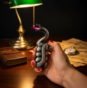 Encendedor de gas butano de Serpiente