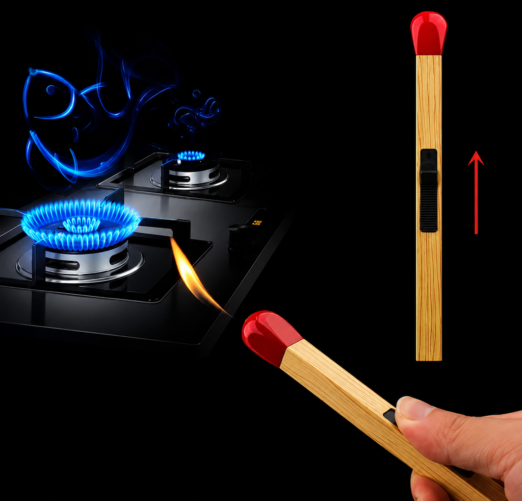 Encendedor de gas butano tipo cerillo grande