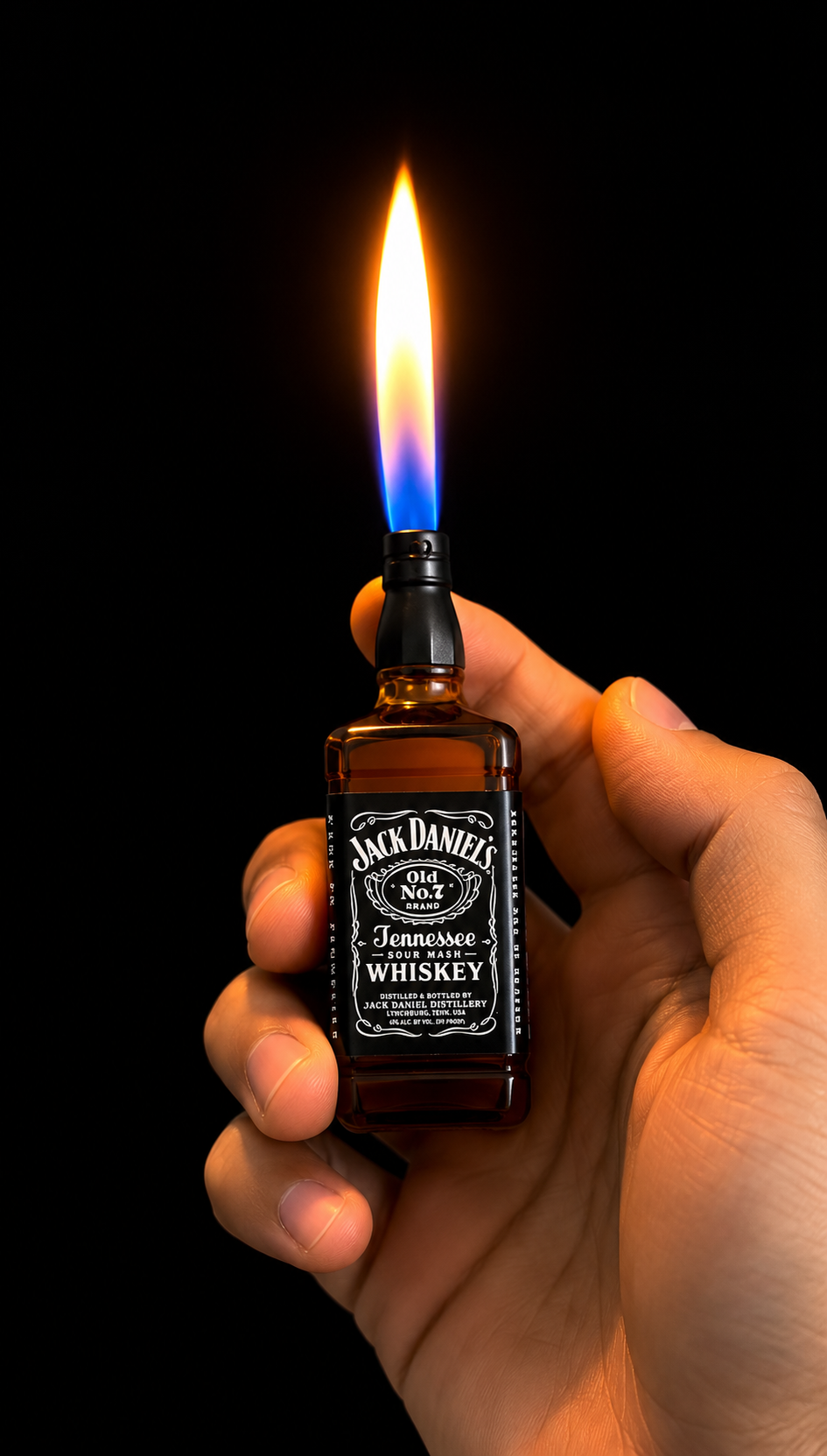 Encendedor de gas butano tipo Botella Jack Daniels