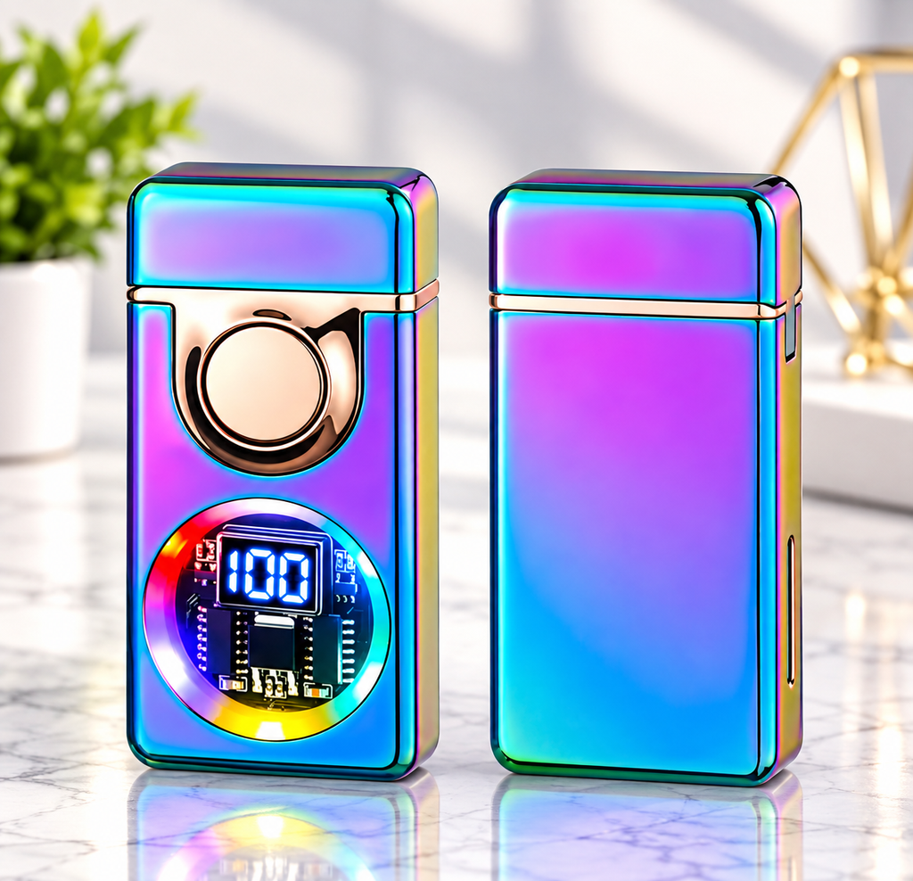 Encendedor electrico son sensor de voz, doble flama