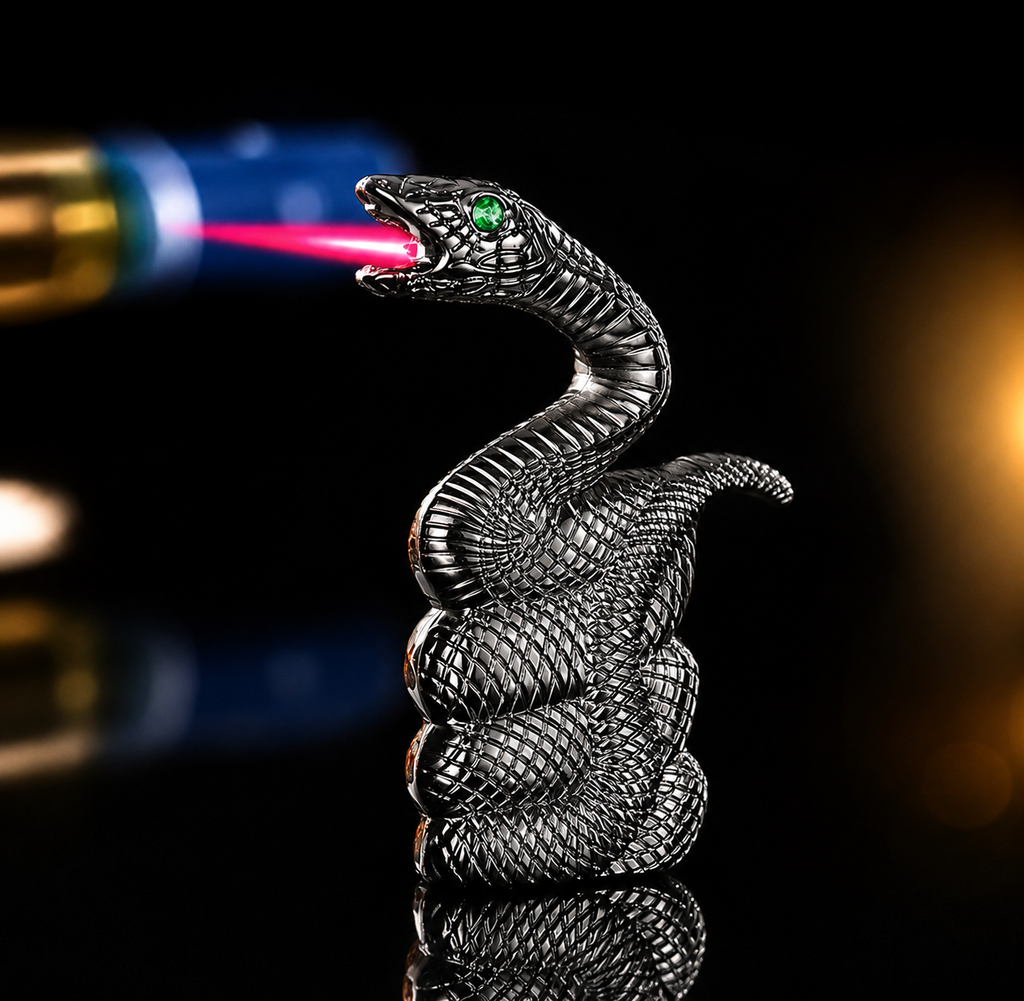 Encendedor de gas butano de Serpiente